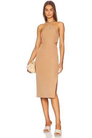 Bardot Amara Halter Midi Dress in . Size 8.