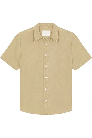 Citizens of Humanity Cairo Short Sleeve Linen Shirt in . Size M, S, XL/1X.