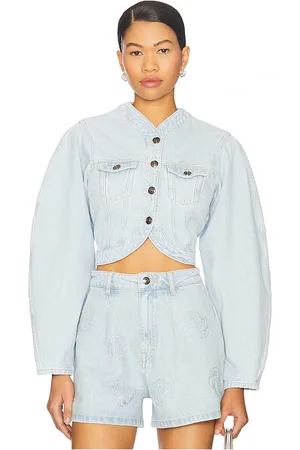 ROTATE Vinetta Denim Jacket in . Size 38, 40, 42.