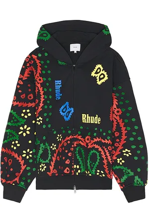 Rhude Bandana Print Full Zip Hoodie in . Size M, S, XL/1X.
