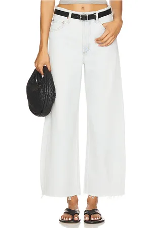 AGOLDE Low Curve Fray in . Size 24, 25, 26, 27, 28, 29, 30, 31, 32, 33, 34.