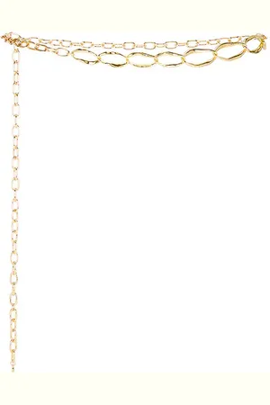 Ettika Hammered Oval Link Chain Belt in .