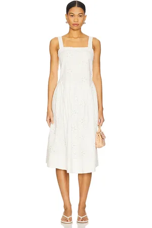 Free People Primavera Eyelet Midi Dress in . Size M, S, XL, XS.