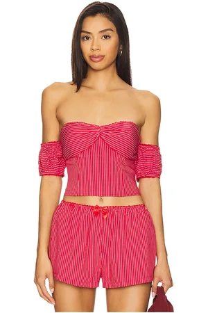 MORE TO COME Mazzie Off Shoulder Top in . Size M, S, XL, XS, XXS.