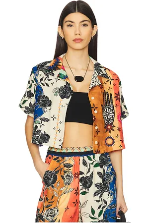 Agua Bendita X REVOLVE Itsy Shirt in Blue,Orange. Size M, S, XL, XXL.