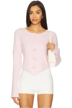 bubish Rosette Knit Cardigan in . Size 12/L, 14/XL, 6/XS, 8/S.
