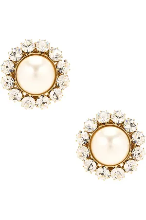 Rowen Rose Pearl And Strass Earrings in .