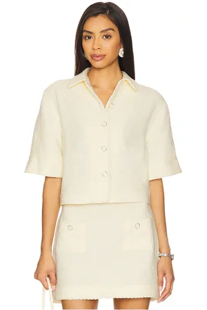 Simkhai Khloe Short Sleeve Button Down Top in . Size M, S, XS.
