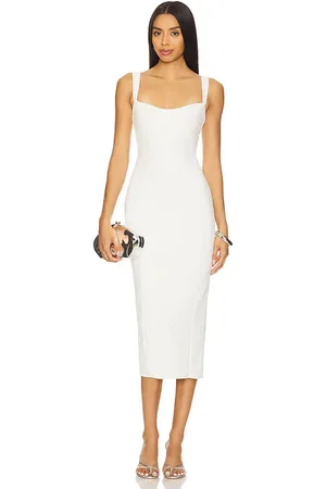 GOOD AMERICAN Scuba Crystal Sweetheart Midi Dress in . Size XXL/2X, XXXL/3X, XXXXL/4X.