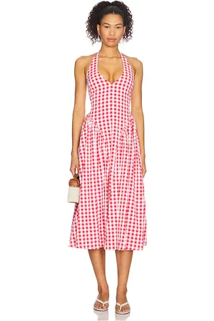 MORE TO COME Lottie Halter Maxi Dress in . Size M, S, XL, XS, XXS.