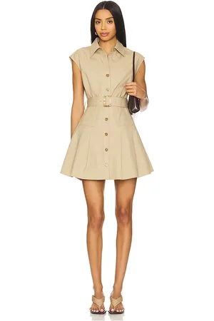 SANS FAFF Audley Trench Mini Dress in . Size M, S.