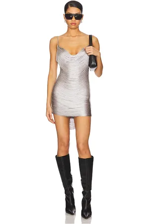 Jaded London Grey Marl Fringe Dress in . Size XL.