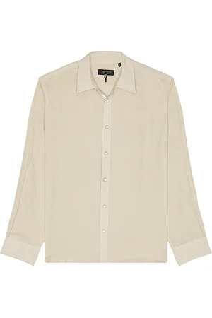 RAG&BONE Finch Gauze Stripe Shirt in . Size M, XL/1X.