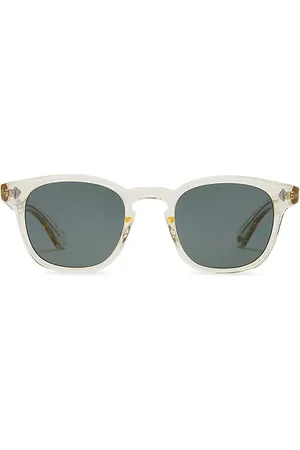 GARRETT LEIGHT Ace Sun in Pure Glass & Semi-Flat Blue Smoke in .