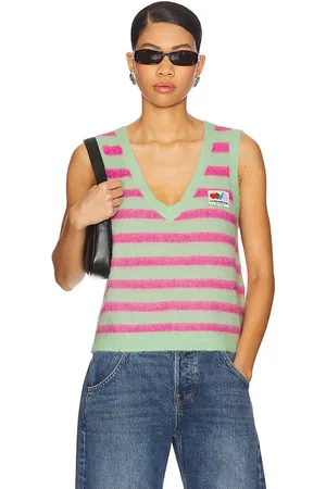 American Vintage Neny Bay Vest in Mint,Pink. Size XS/S.