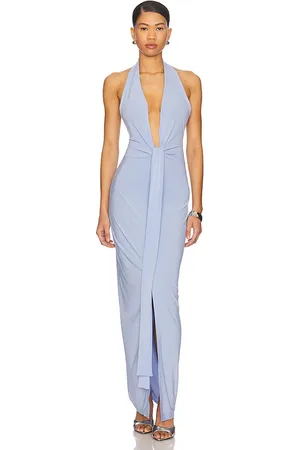 Norma Kamali X REVOLVE Tie Front Halter Gown in . Size M, XL.