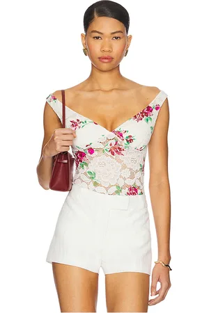 AFRM Alexis Chrochet Lace Bodysuit in . Size 2X, 3X, L, M, S, XL, XS, XXL.
