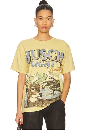 Junk Food Busch Light Deer Tee in . Size M, S, XL/1X, XS.