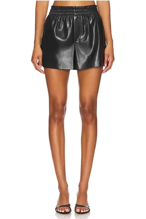 ALICE+OLIVIA Richie Vegan Leather Boxer Short in . Size M.