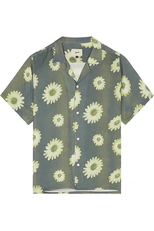 Bather Concrete Air Garden Camp Rayon Short Sleeve Shirt in . Size M, S, XL/1X.