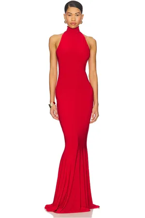 Norma Kamali X REVOLVE Halter Turtle Fishtail Gown in . Size M, S, XL, XS.