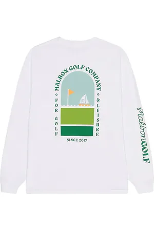 Malbon Golf Marina Long Sleeve Tee in . Size M, S, XL/1X.