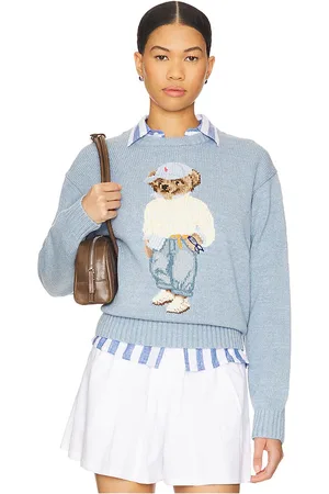 Ralph Lauren Cotton Bear Crew Neck Top in . Size M, S, XL, XS.