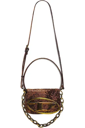 Diesel Faux Fur Logo Shoulder Bag in .