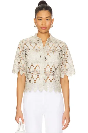 Frame The Lace Button Up Shirt in . Size M, S, XL, XS, XXS.