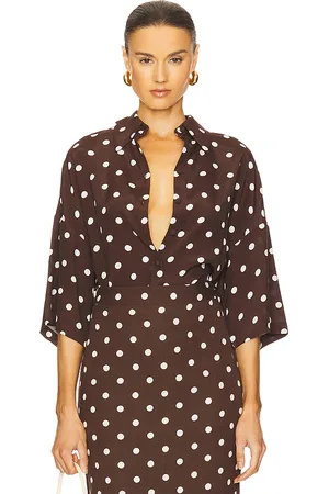 HEMANT AND NANDITA Oversized Polka Dot Shirt in . Size XS.