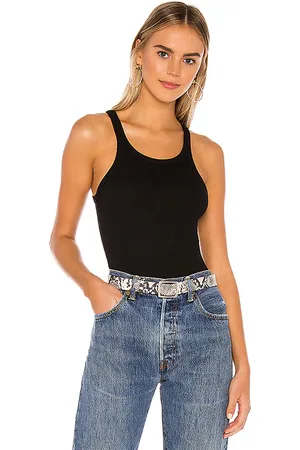 LnA Ribbed Skinny Racer Tank in . Size M, S, XL, XS.