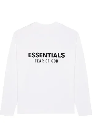 FEAR OF GOD Classic Fit Long Sleeve Tee in . Size M, S, XL, XS, XXL.
