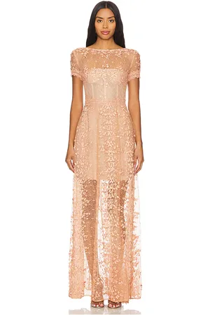 Bronx and Banco Megan Cap Sleeve Gown in . Size S.