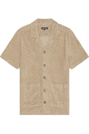 Frescobol Carioca Paco Copacabana Jacquard Terry Shirt in . Size XL/1X.