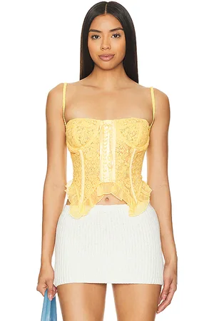 DANIELLE GUIZIO Lace Flutter Corset in . Size M.