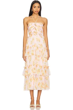 LIKELY Wilda Dress in Blush,Orange. Size 00, 10, 2, 4, 6, 8.