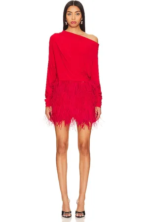Norma Kamali Feather All IN One Mini Dress in . Size XS.