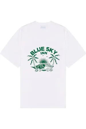 BLUE SKY INN Green Wave T-Shirt in . Size M, S, XL/1X.