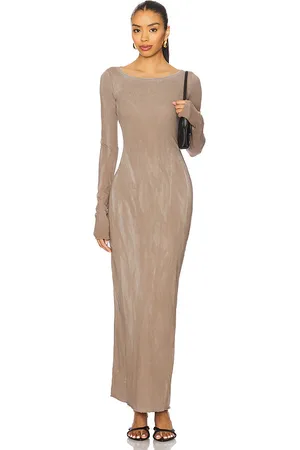 Cotton Citizen Marbella Long Sleeve Maxi Dress in . Size S, XS.