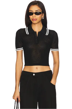 Lovers And Friends Orsola Short Sleeve Polo in . Size M, S, XL, XS.