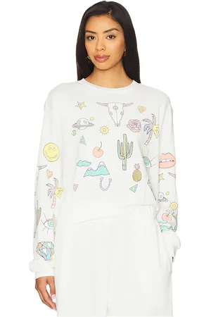 LAUREN MOSHI Spalding Dessert Vibes Crop Pullover in . Size M, S, XL, XS.