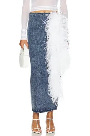 Milkwhite Midi Pencil Skirt in . Size S, XL.