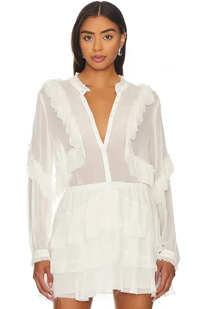 LOVESHACKFANCY Jelena Blouse in . Size XL.