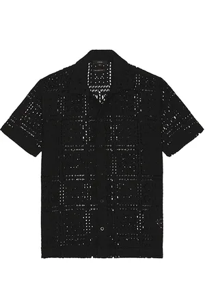 Vince Knit Crochet Short Sleeve Button Down Shirt in . Size M, S, XL/1X.