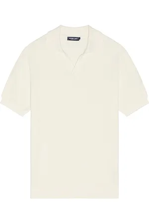 Frescobol Carioca Rino STR Salt And Pepper Stitch Polo in . Size M, S, XL/1X.