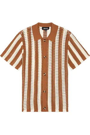 SER.O.YA Maximus Crochet Button Down Shirt in . Size M, S, XL/1X.