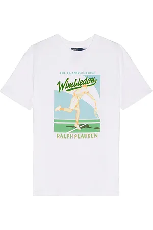 Ralph Lauren Short Sleeve Wimbledon Court Print T-Shirt in . Size M, S, XL/1X.