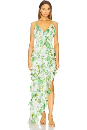 ELLIATT Tess Asymmetrical Maxi Dress in . Size M, S, XL, XS, XXL, XXS.