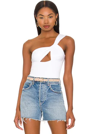 superdown Jimena One Shoulder Bodysuit in . Size M, S, XL, XS, XXS.