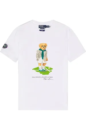 Ralph Lauren Short Sleeve Wimbledon Novelty Bear T-Shirt in . Size M, S, XL/1X.